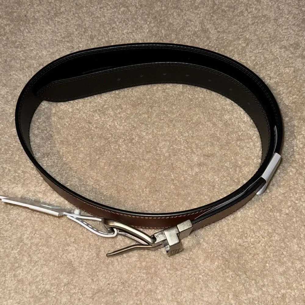Dickies Reversible men's leather belt brown